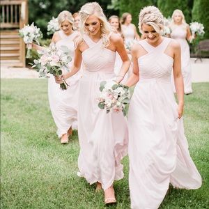 Azazie pink bridesmaid dress. Worn once!